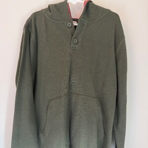 Crewcuts Kids Green Waffle Pullover 8–9 NWOT